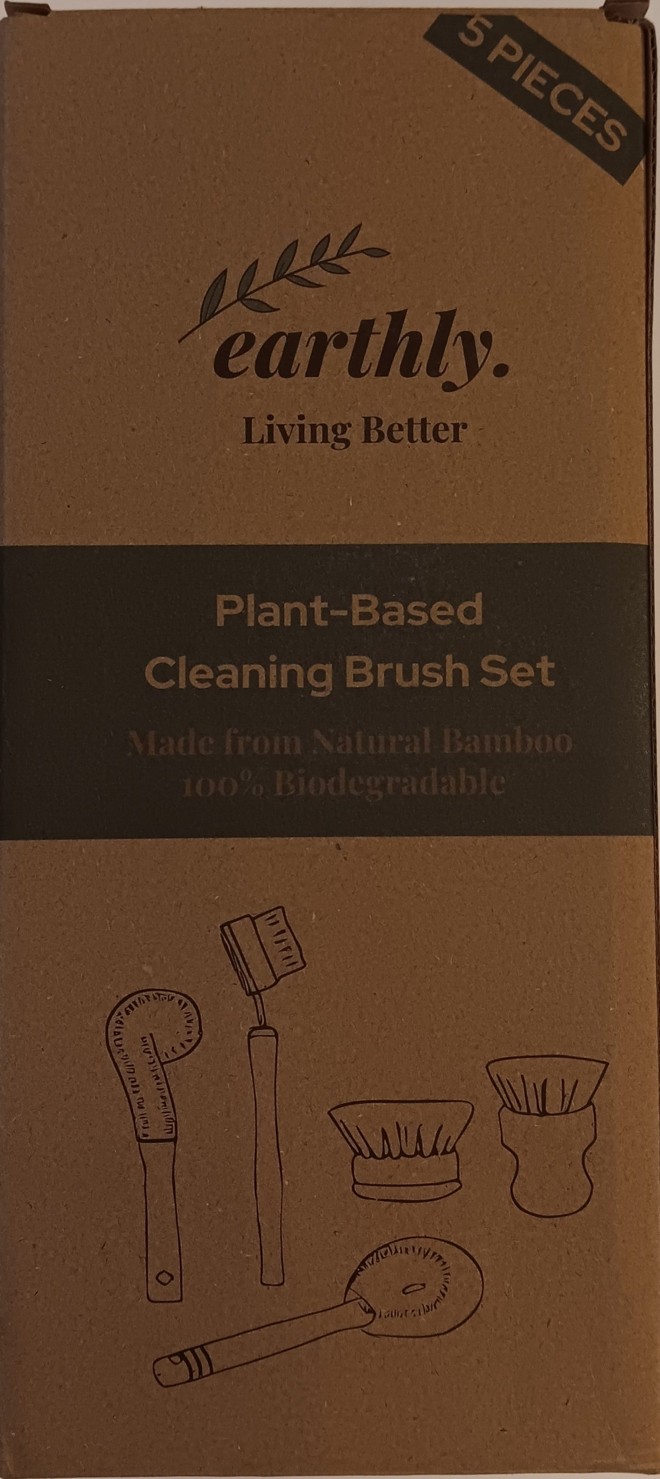 Compostable Household Cleaning Brush Set