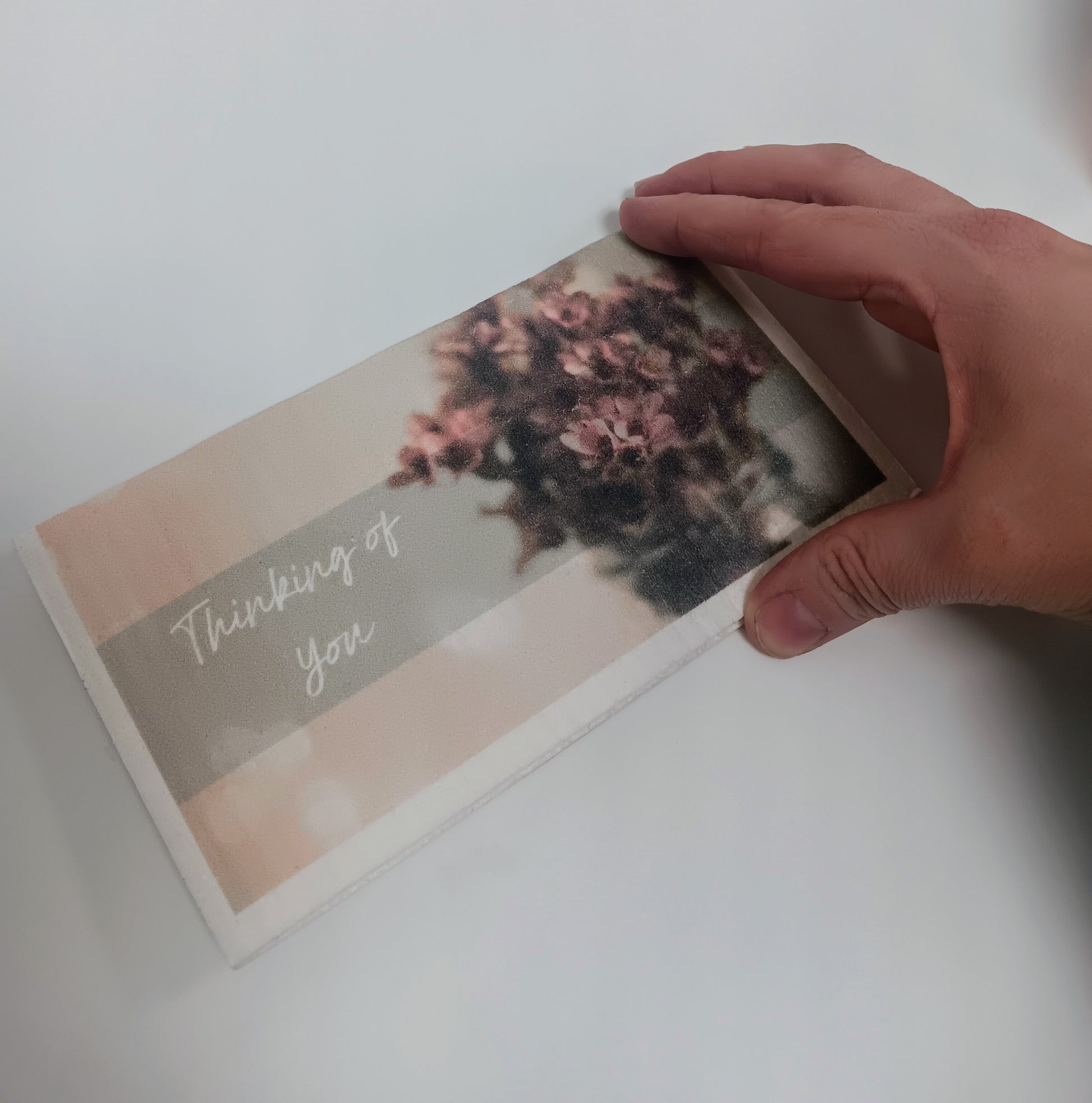 Swedish Dishcloth "Thinking of you" Card