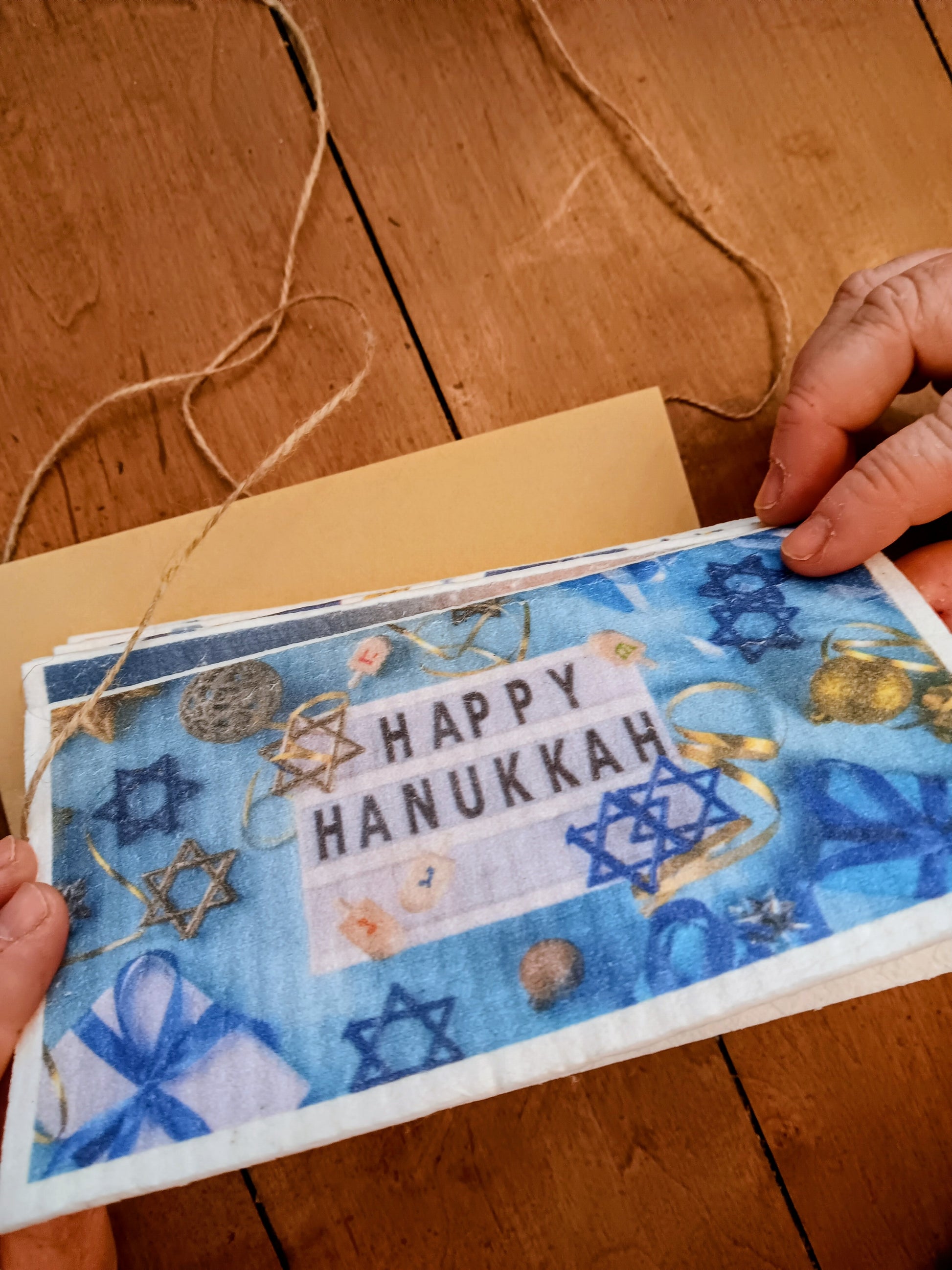 Sustainable Swedish Dish Cloth Holiday Cards