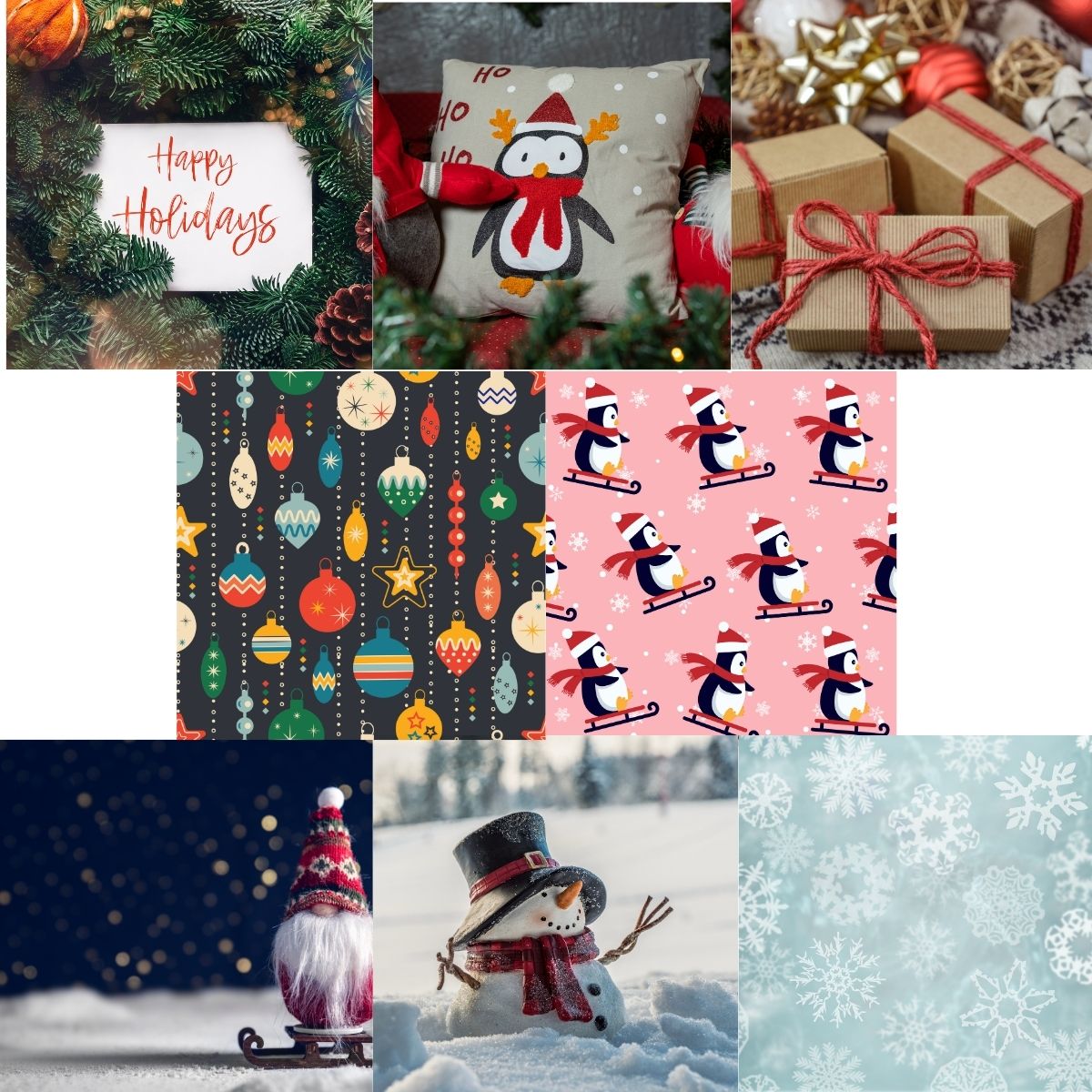 Sustainable Swedish Dish Cloth Holiday Cards